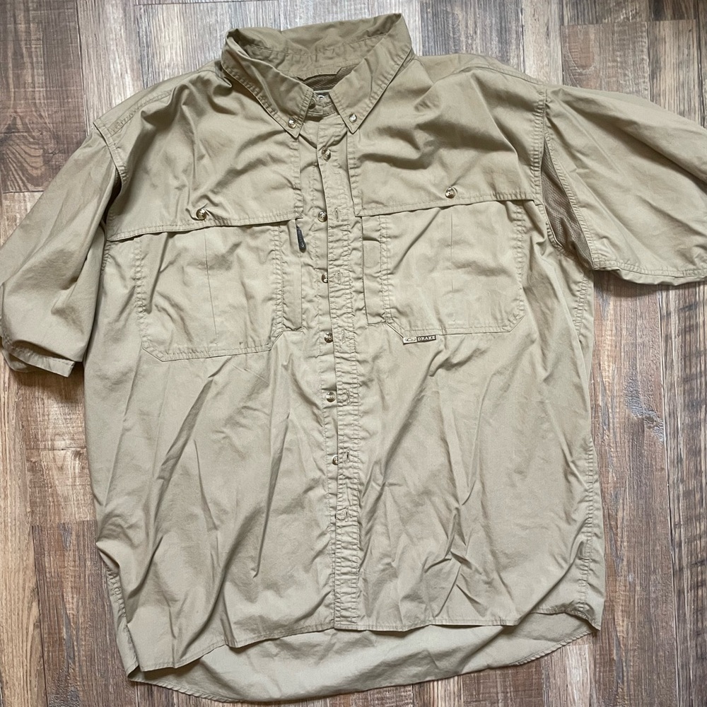 Drake short sleeve button down shirt
